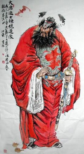 Zhong Kui,97cm x 180cm(38〃 x 70〃),3447091-z