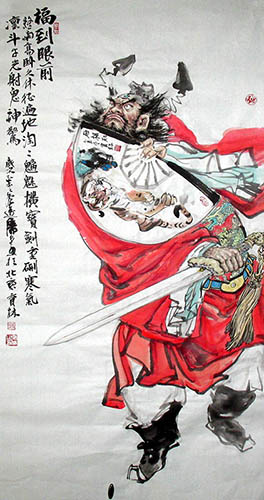 Zhong Kui,69cm x 138cm(27〃 x 54〃),3447147-z