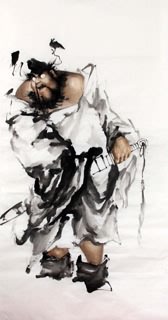 Chinese Zhong Kui Painting,66cm x 136cm,3505015-x