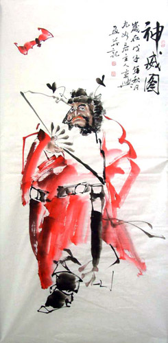 Zhong Kui,69cm x 138cm(27〃 x 54〃),3546019-z