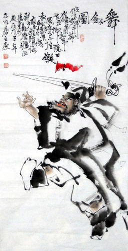 Zhong Kui,50cm x 100cm(19〃 x 39〃),3546023-z