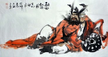 Chinese Zhong Kui Painting,50cm x 100cm,3548056-x