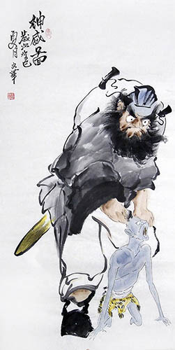 Zhong Kui,50cm x 100cm(19〃 x 39〃),3752016-z