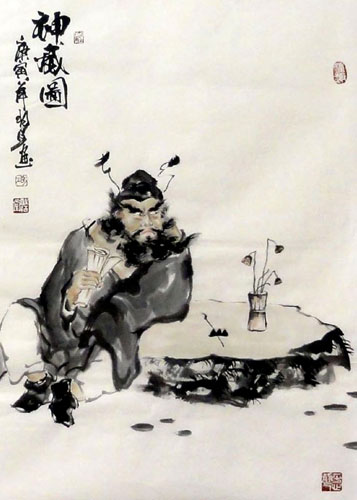 Zhong Kui,43cm x 65cm(17〃 x 26〃),3784004-z