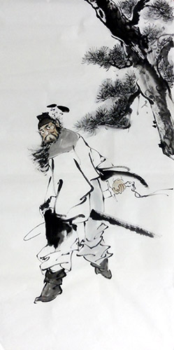Zhong Kui,69cm x 138cm(27〃 x 54〃),3791012-z