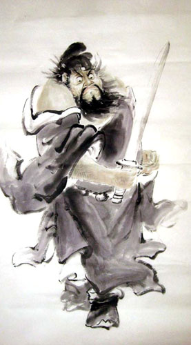Zhong Kui,69cm x 138cm(27〃 x 54〃),3805009-z