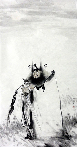 Zhong Kui,69cm x 138cm(27〃 x 54〃),3970025-z