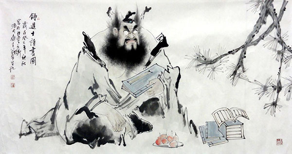 Zhong Kui,69cm x 138cm(27〃 x 54〃),3970026-z