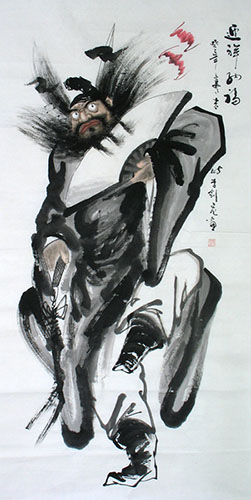 Zhong Kui,69cm x 138cm(27〃 x 54〃),lj31162004-z