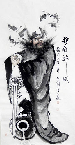 Zhong Kui,69cm x 138cm(27〃 x 54〃),lj31162007-z