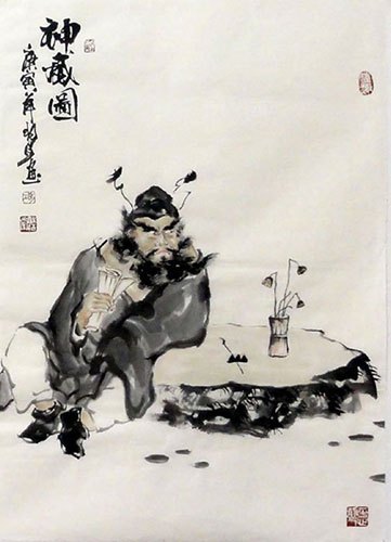 Zhong Kui,46cm x 68cm(18〃 x 27〃),my31163001-z