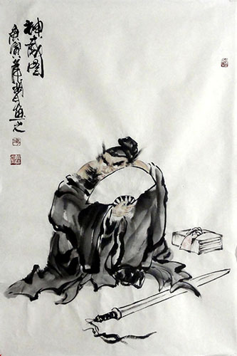 Zhong Kui,46cm x 68cm(18〃 x 27〃),my31163003-z