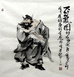 Chinese Zhong Kui Painting,50cm x 54cm,my31163004-x