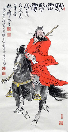 Zhong Kui,69cm x 138cm(27〃 x 54〃),zjy31127007-z